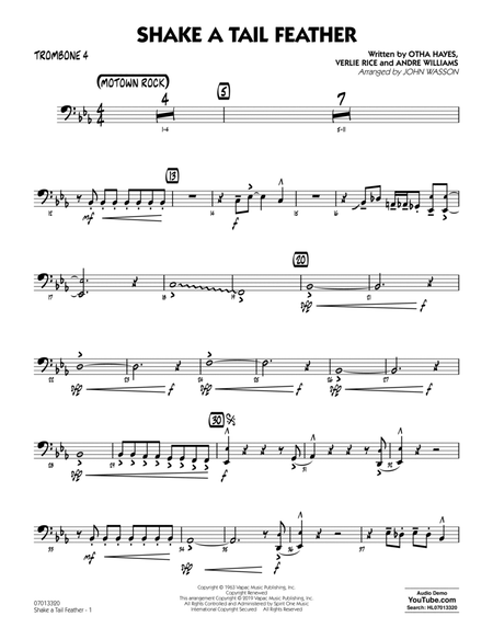 Shake a Tail Feather (arr. John Wasson) - Trombone 4