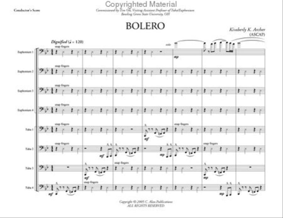 Bolero Bolero Brass Ensemble scores gallery preview page 3