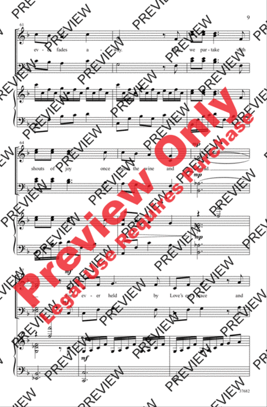 Come and Dine 4-Part scores gallery preview page 9