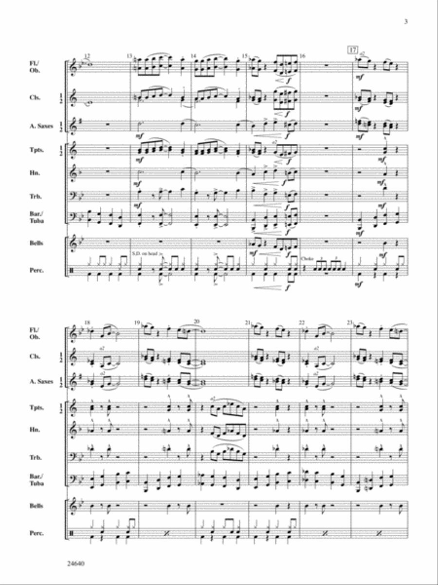 River City Blues: Score Concert Band scores gallery preview page 3