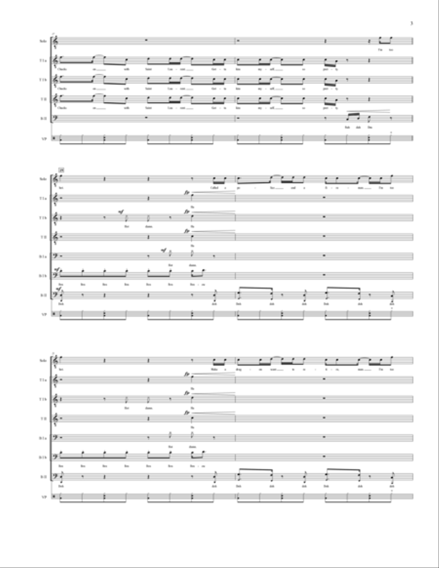 Uptown Funk TTBB scores gallery preview page 4