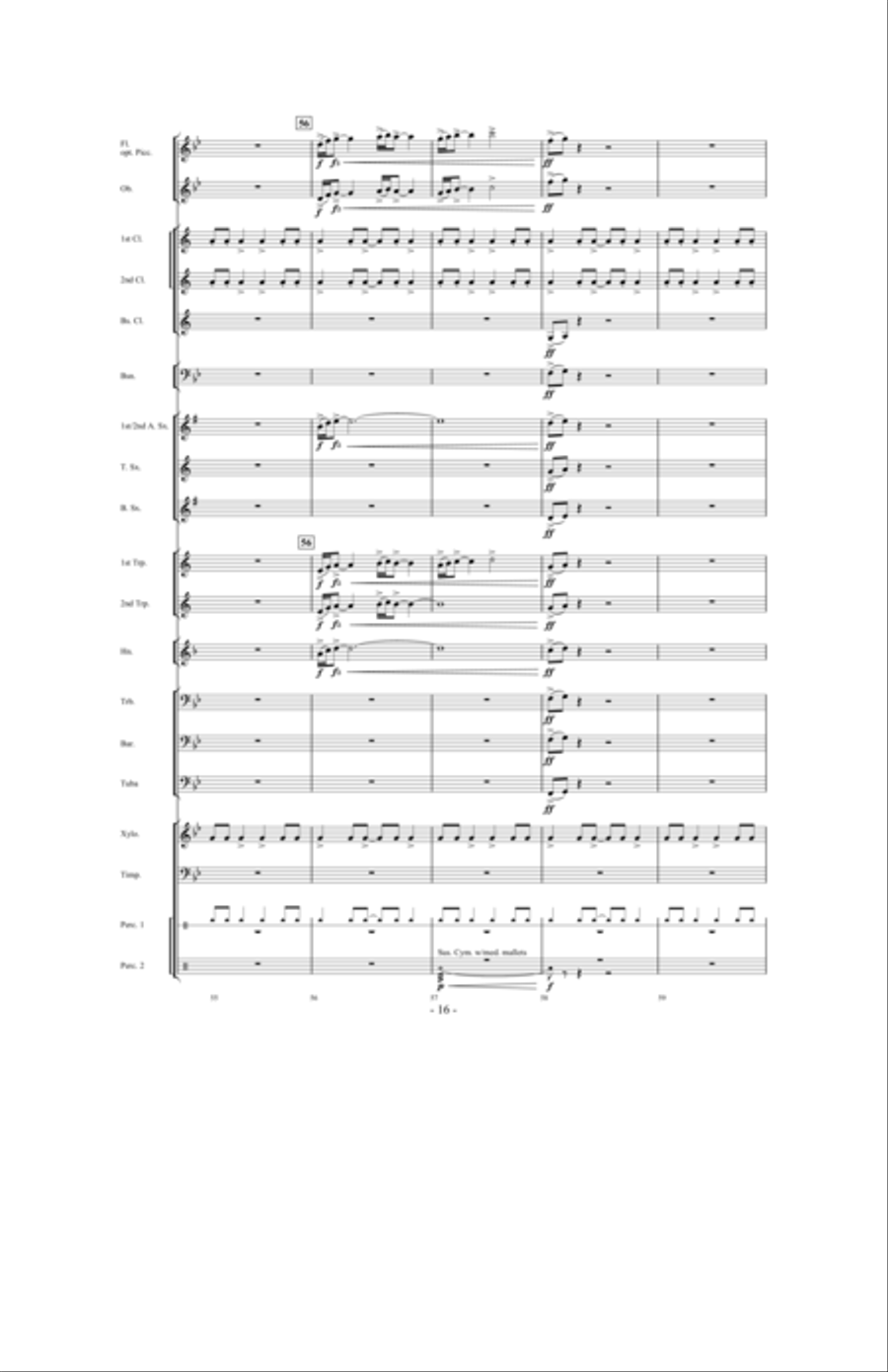 Tailspin! Tailspin! Concert Band scores gallery preview page 15