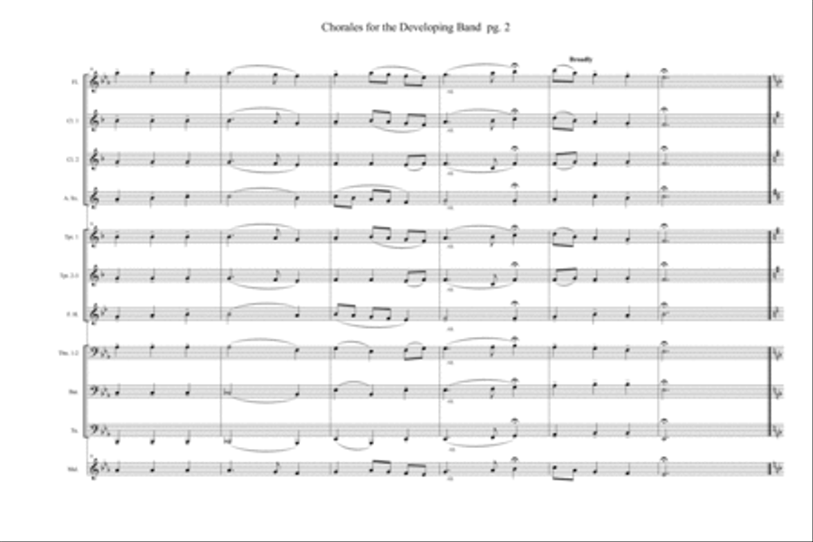 Chorales for the Developing Band Concert Band scores gallery preview page 3
