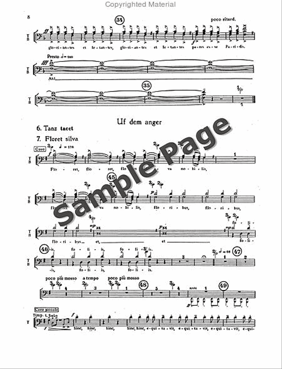 Carmina Burana Children's Choir scores gallery preview page 11