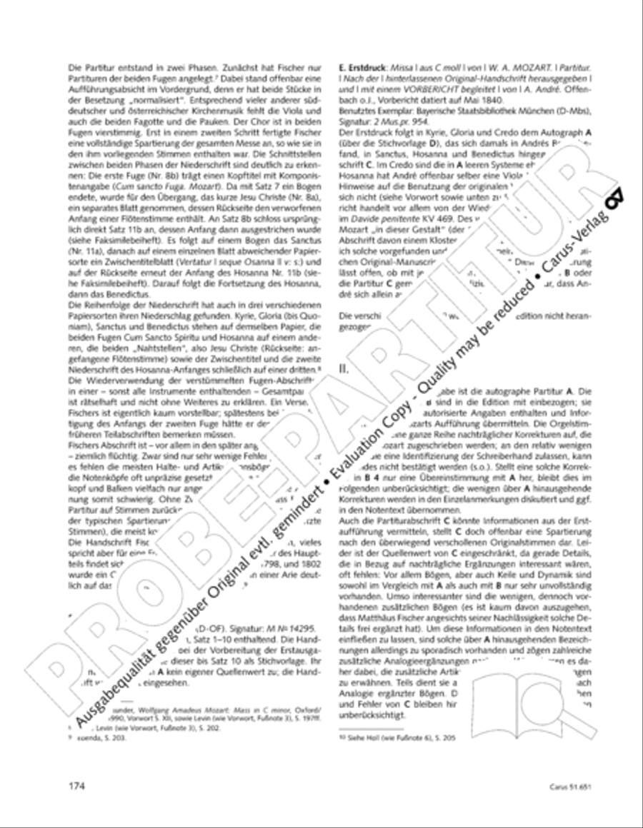 C Minor Mass, K. 427 (Missa in c KV 427) 4-Part scores gallery preview page 190