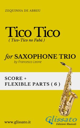 Book cover for Tico Tico - flexible Sax Trio score & parts