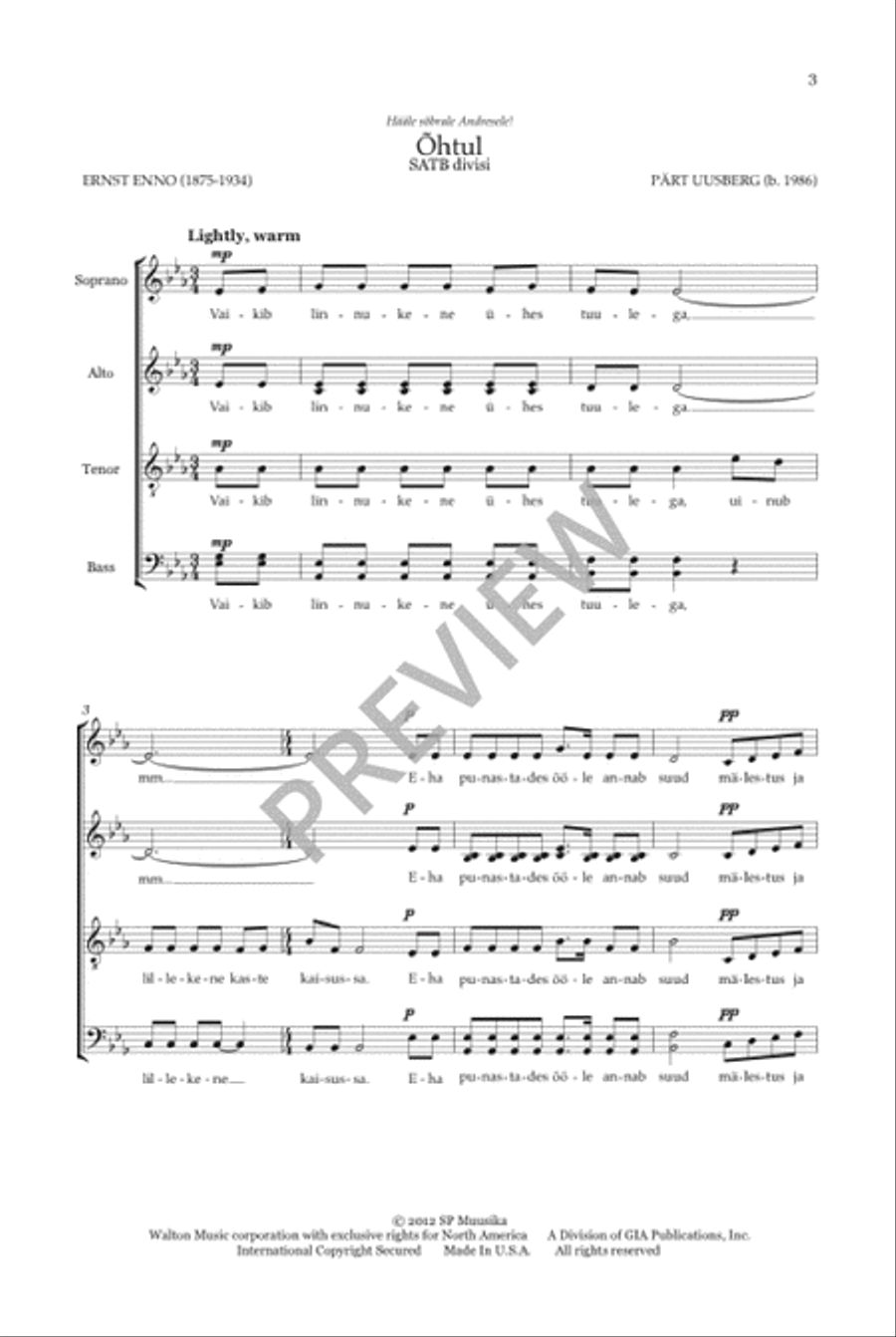 Õhtul 4-Part scores gallery preview page 4