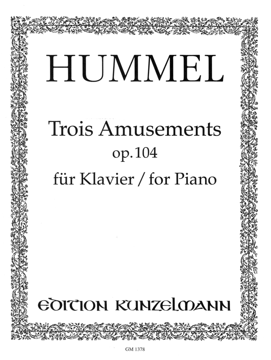3 Amusements Piano Solo scores gallery preview page 1