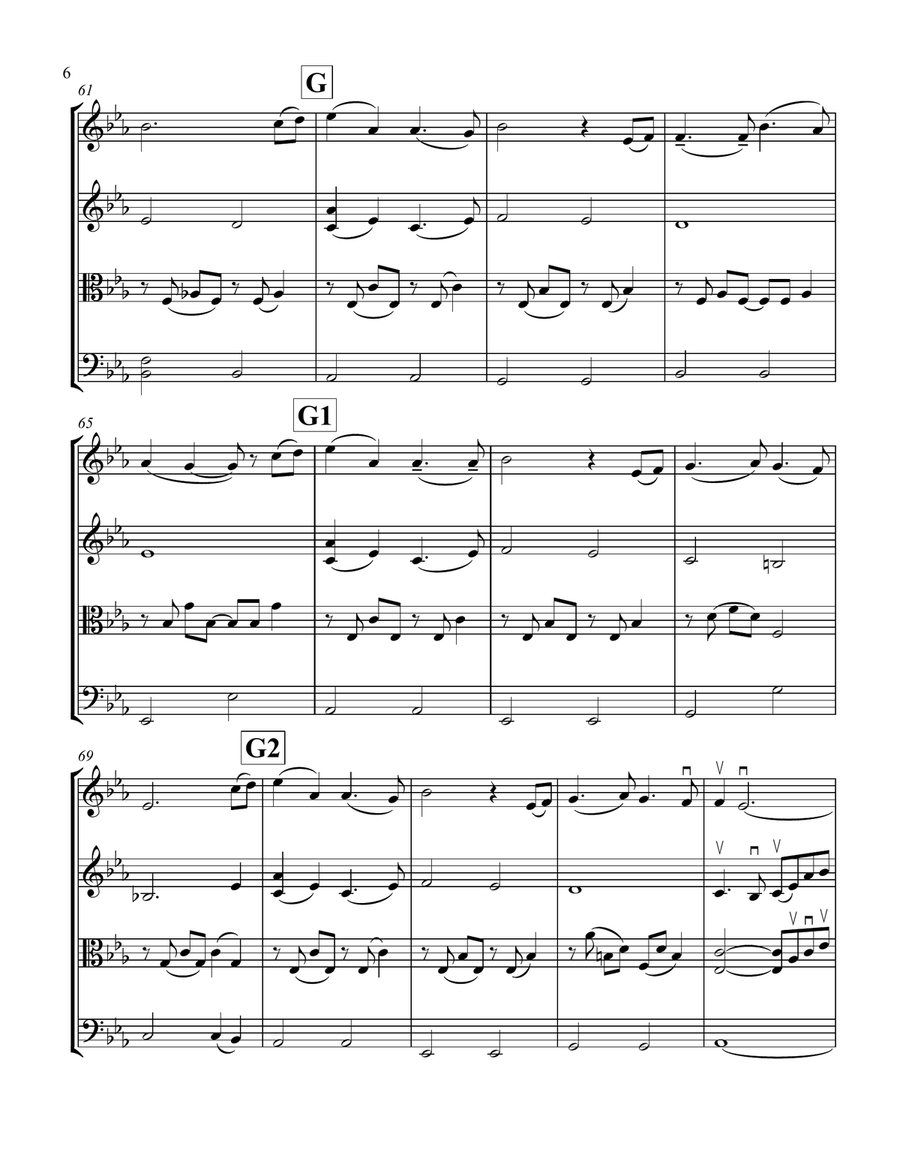 I See The Light I See The Light String Quartet scores gallery preview page 6