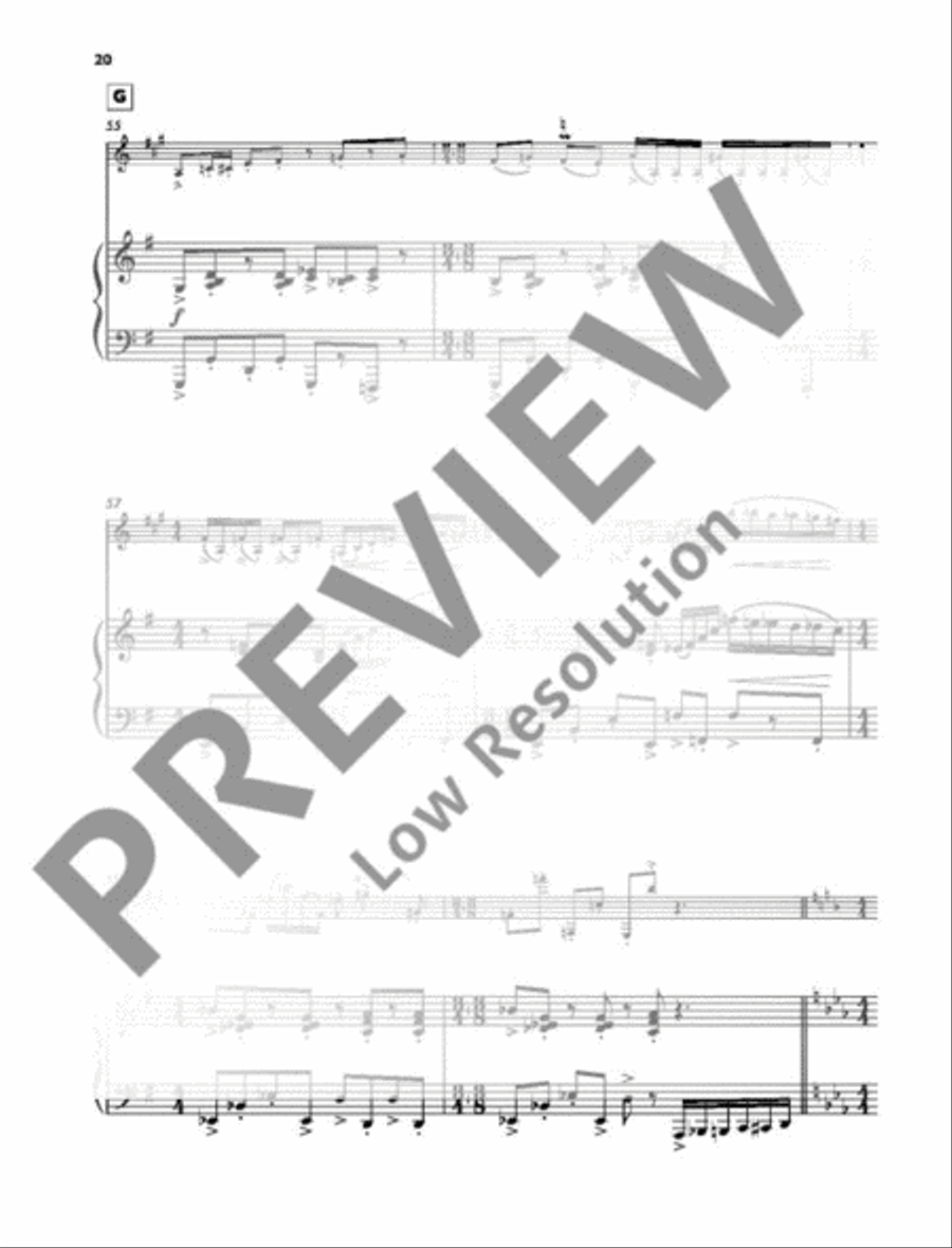 Sonate B-Flat Clarinet scores gallery preview page 21