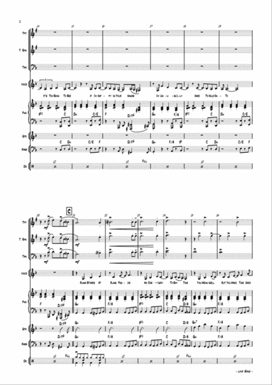 Love Song Love Song Jazz Ensemble scores gallery preview page 5
