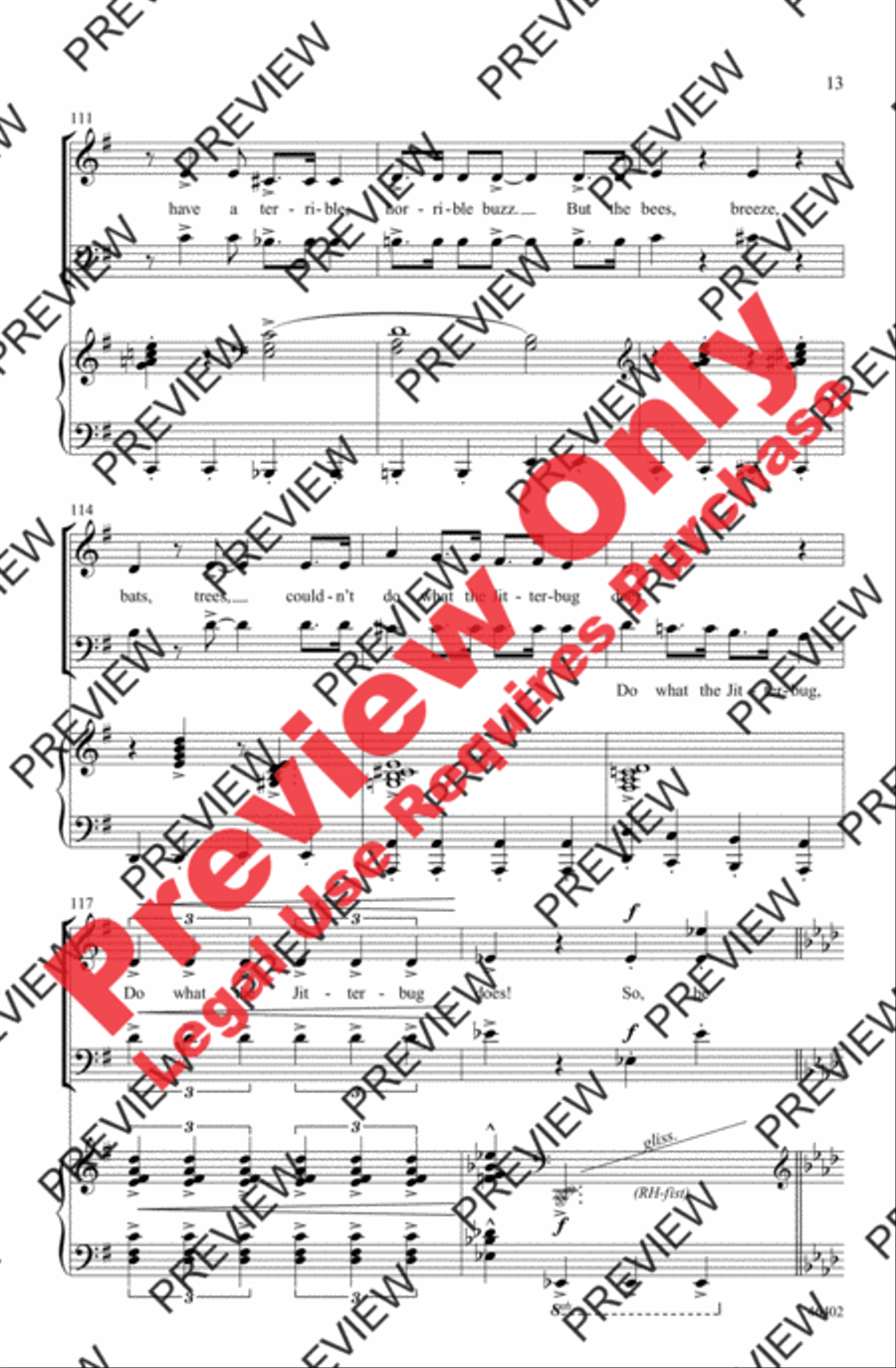 Jitterbug 3-Part scores gallery preview page 13