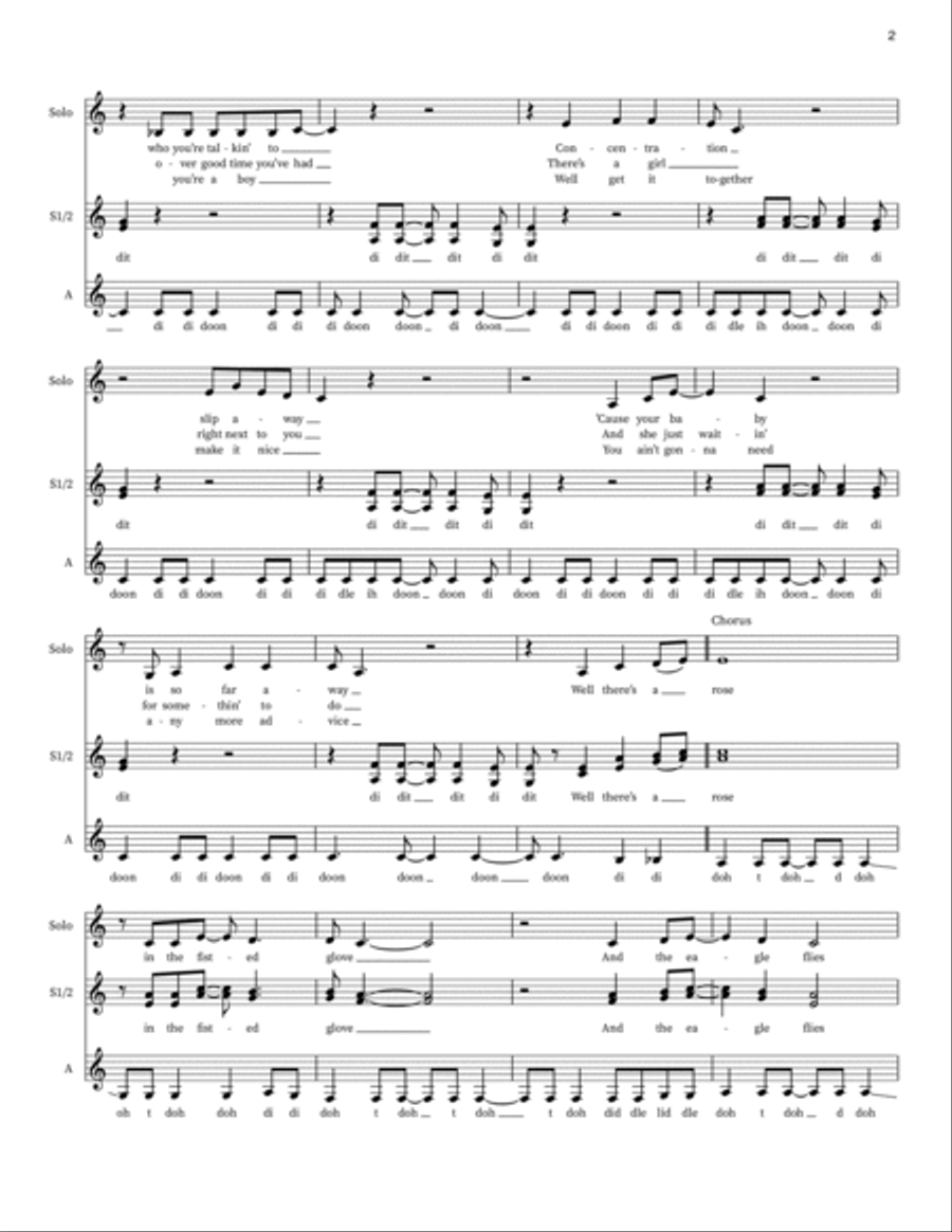 Love The One You're With Love The One You're With 4-Part scores gallery preview page 2