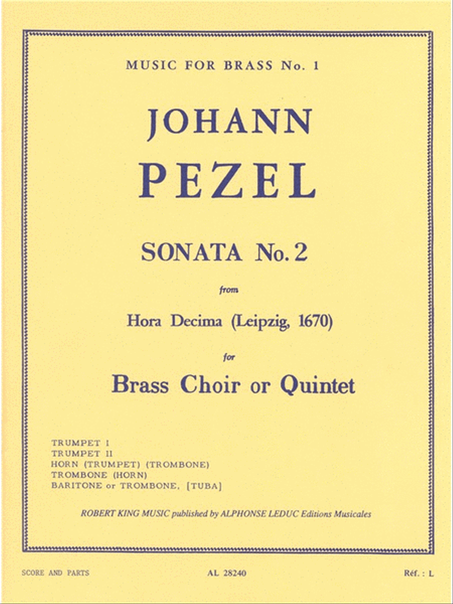 Sonata No.2 (quintet-brass) School and Community scores gallery preview page 1