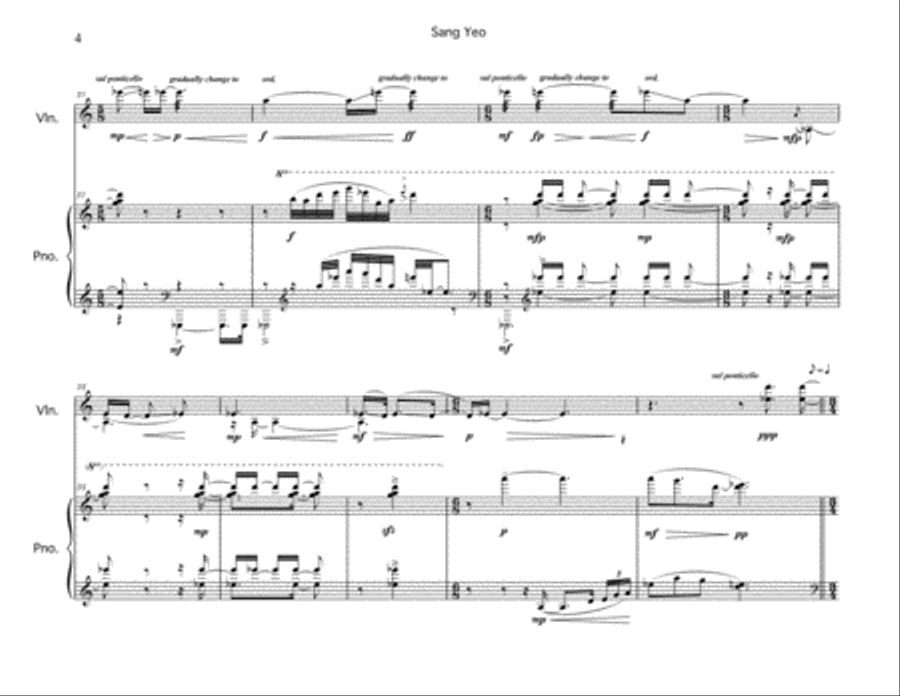 Sang Yeo (A Hearse) Small Ensemble scores gallery preview page 4