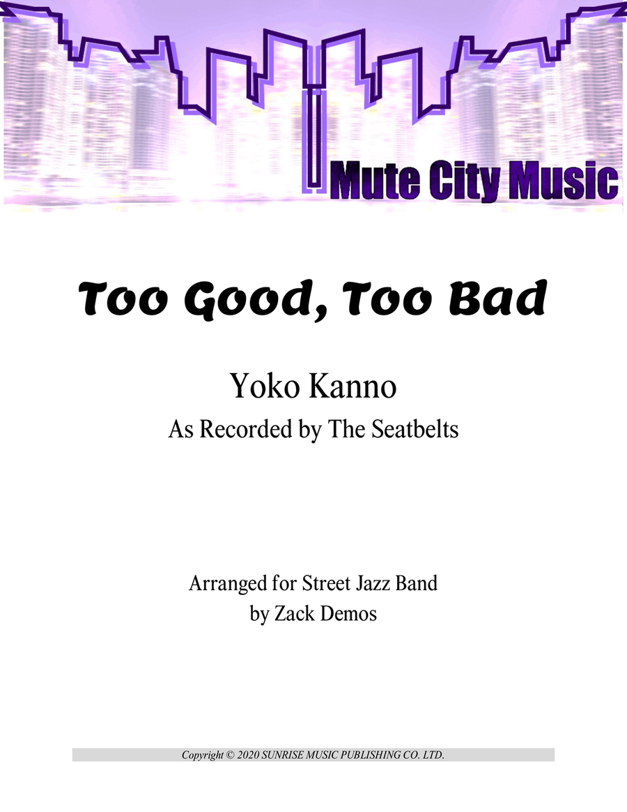 Too Good Too Bad Jazz Ensemble scores gallery preview page 1