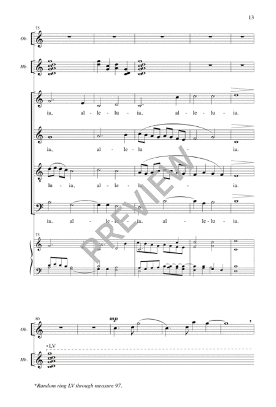 Festival Alleluias 4-Part scores gallery preview page 13