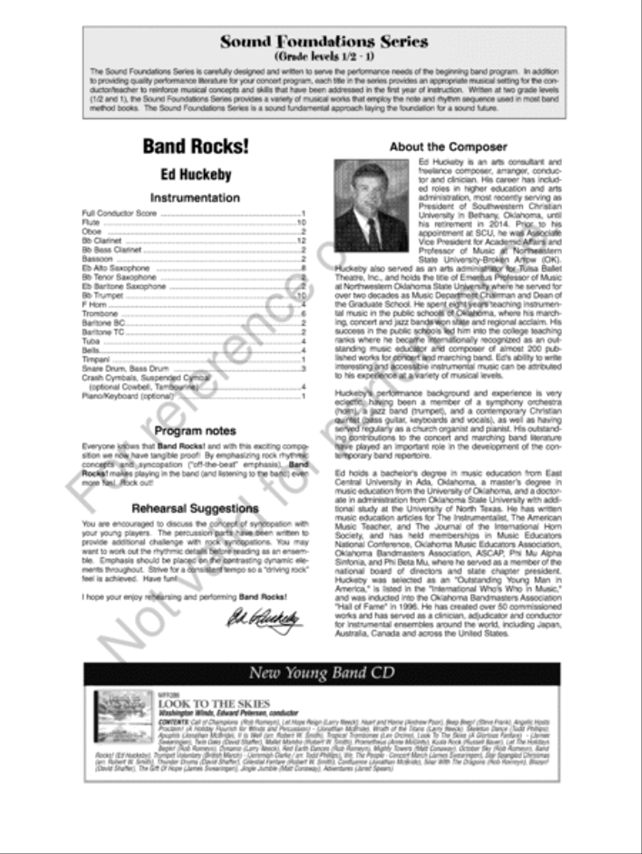Band Rocks! Concert Band scores gallery preview page 3
