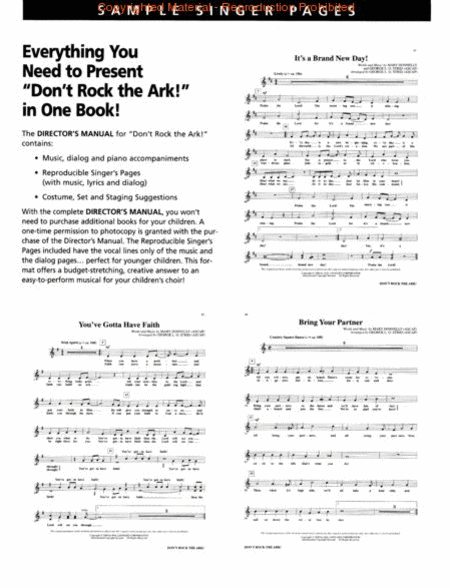 Don't Rock the Ark! - Cassette Preview Pak