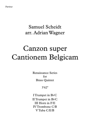Canzon super Cantionem Belgicam (Samuel Scheidt) Brass Quintet arr. Adrian Wagner