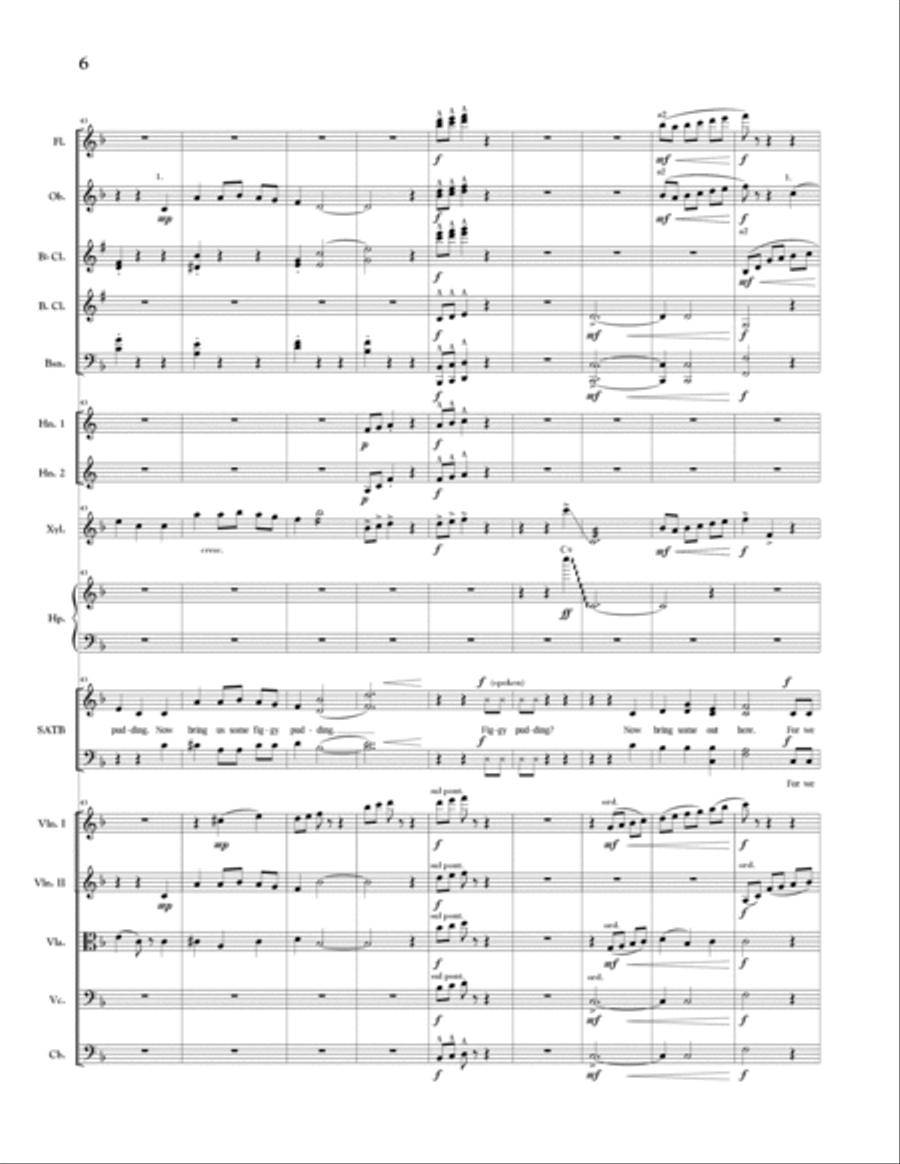 We Wish You a Merry Christmas - Full Score Choir scores gallery preview page 6