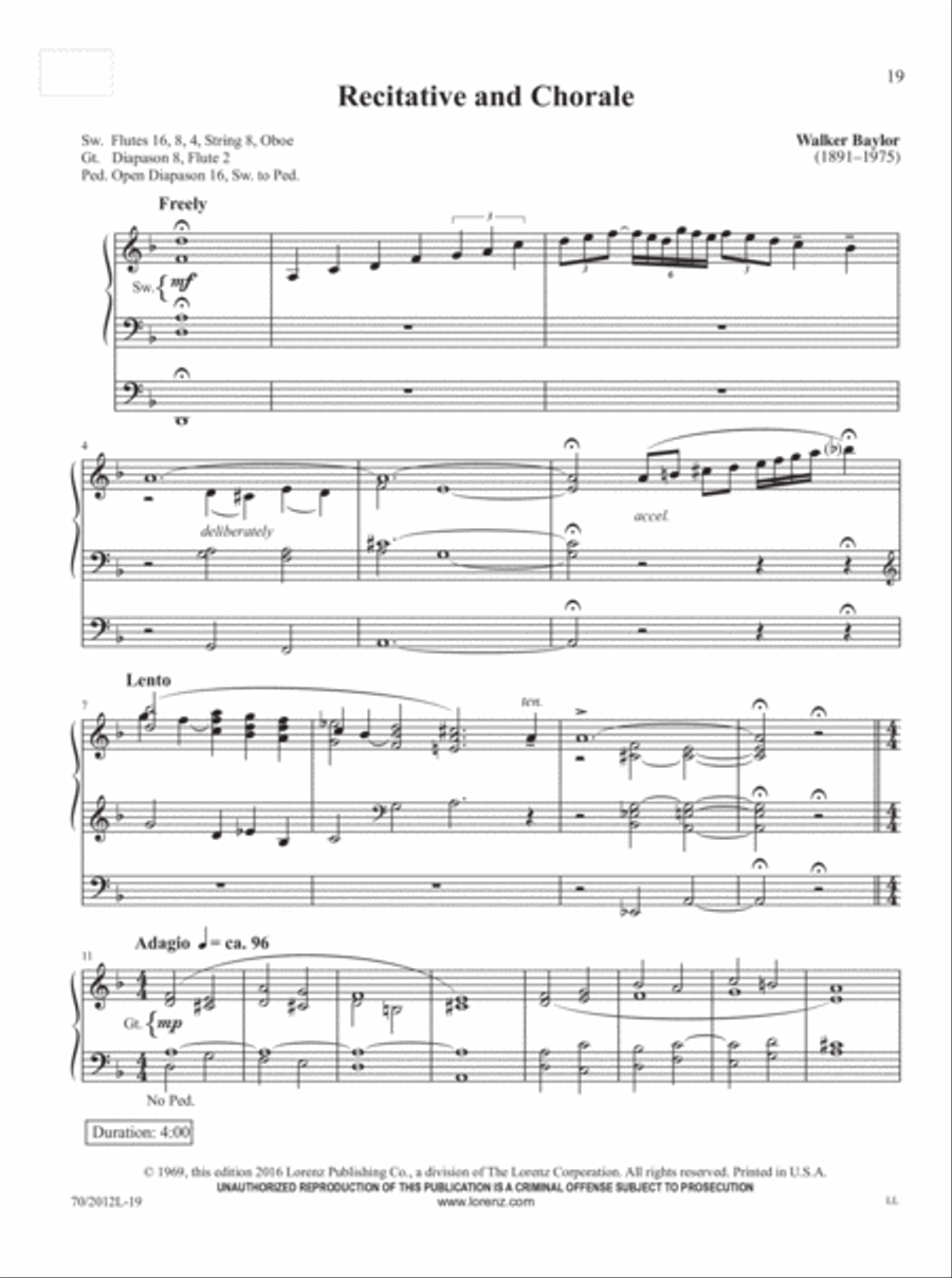 Music for Exultation and Reflection Organ Solo scores gallery preview page 8