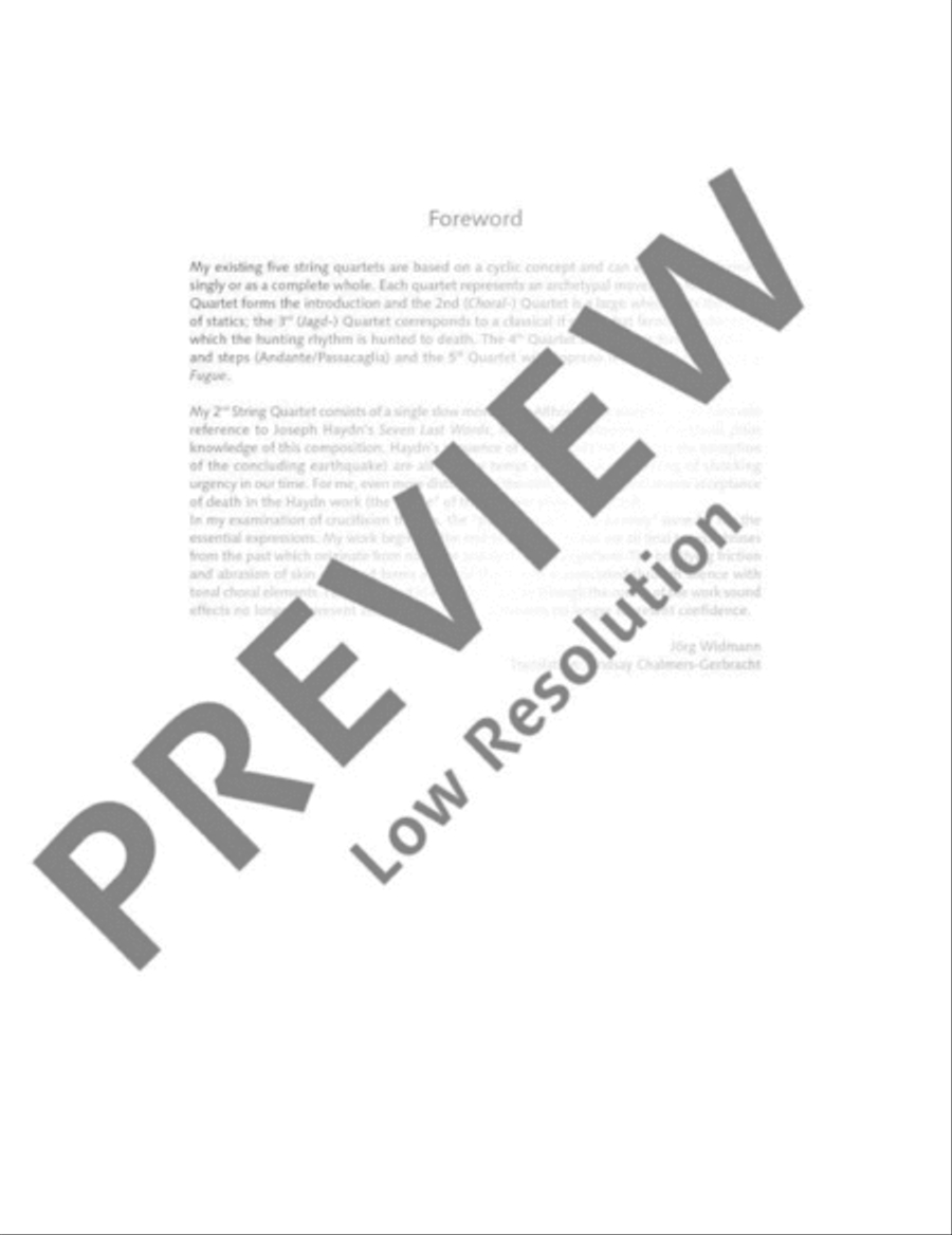 Chorale Quartet String Quartet scores gallery preview page 6