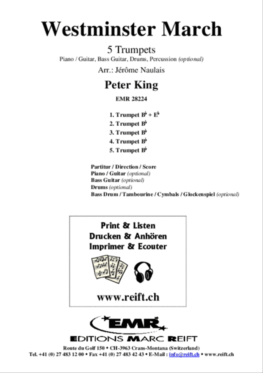 Westminster March Trumpet scores gallery preview page 2