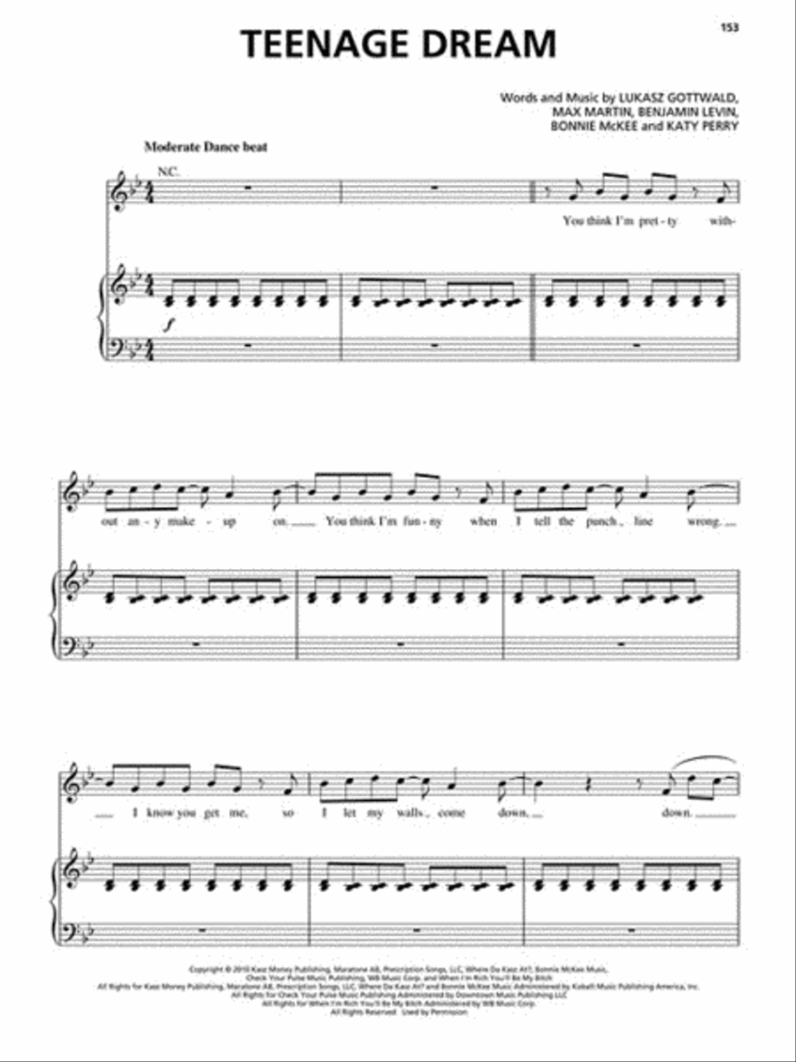 Vocal Pop - Original Keys for Female Singers Piano, Vocal scores gallery preview page 4