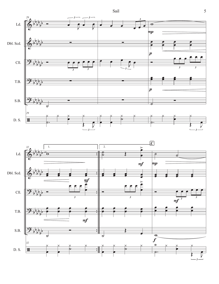 Sail Steel Drum Band scores gallery preview page 6
