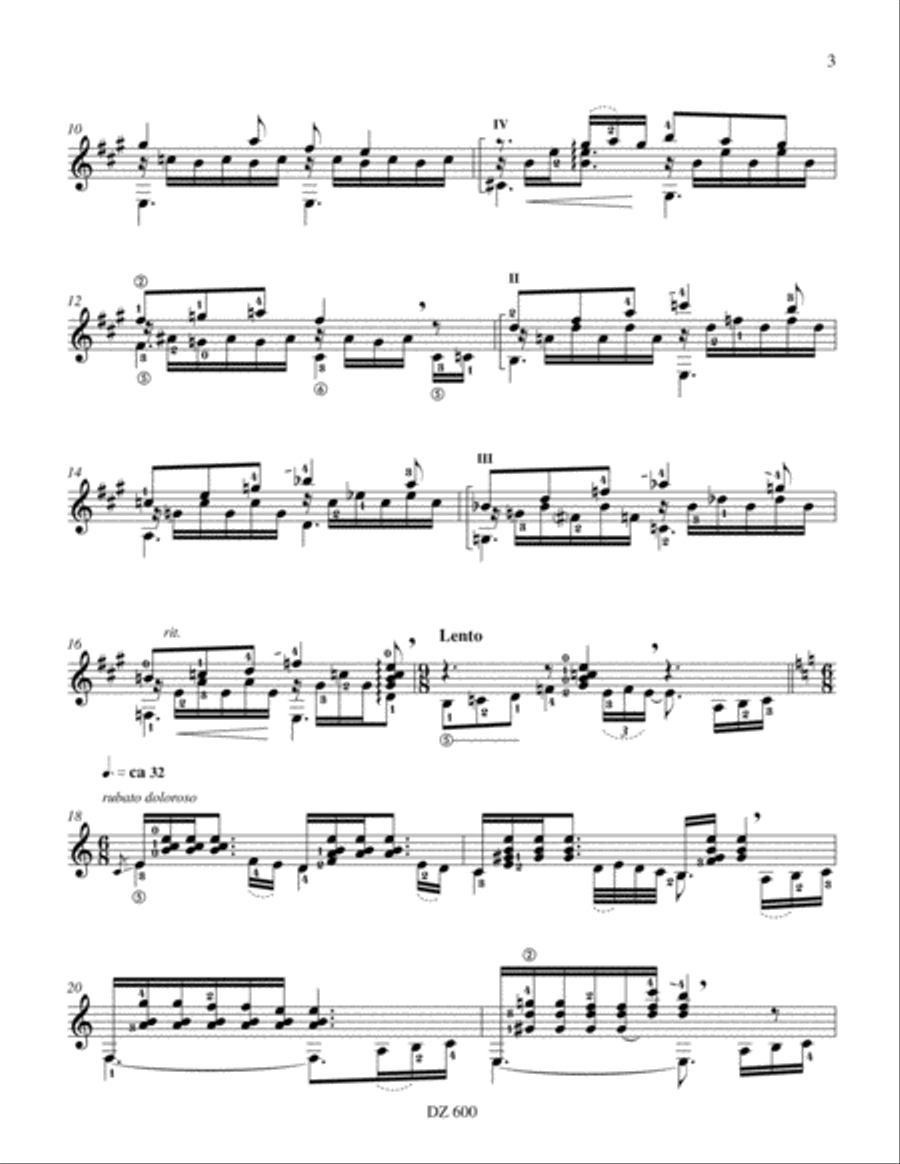 Suite vagabonde Suite vagabonde Classical Guitar scores gallery preview page 3