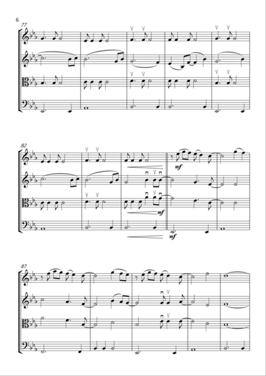 You're Still The One String Quartet scores gallery preview page 6