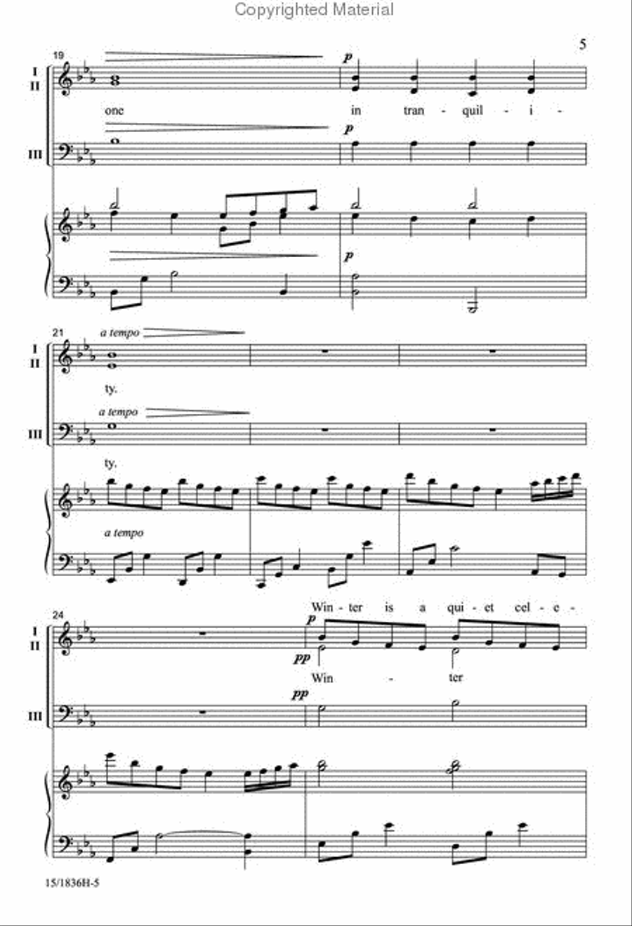 Winter is a Quiet Celebration 3-Part scores gallery preview page 5