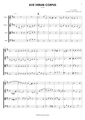 Ave Verum Corpus - K618 - String Quartet
