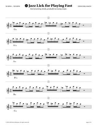 Jazz Lick #22 for Playing Fast