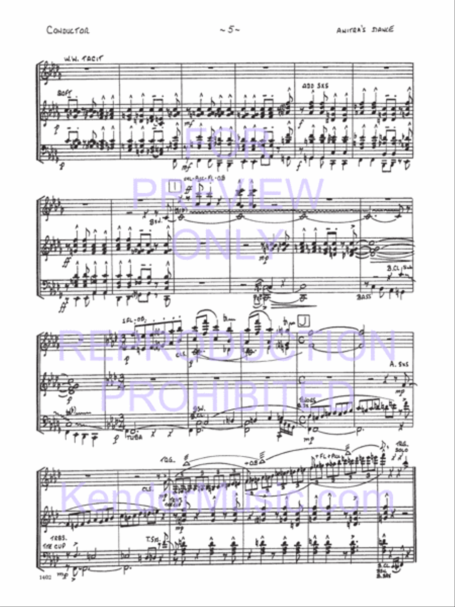 Anitra's Dance Jazz Ensemble scores gallery preview page 6