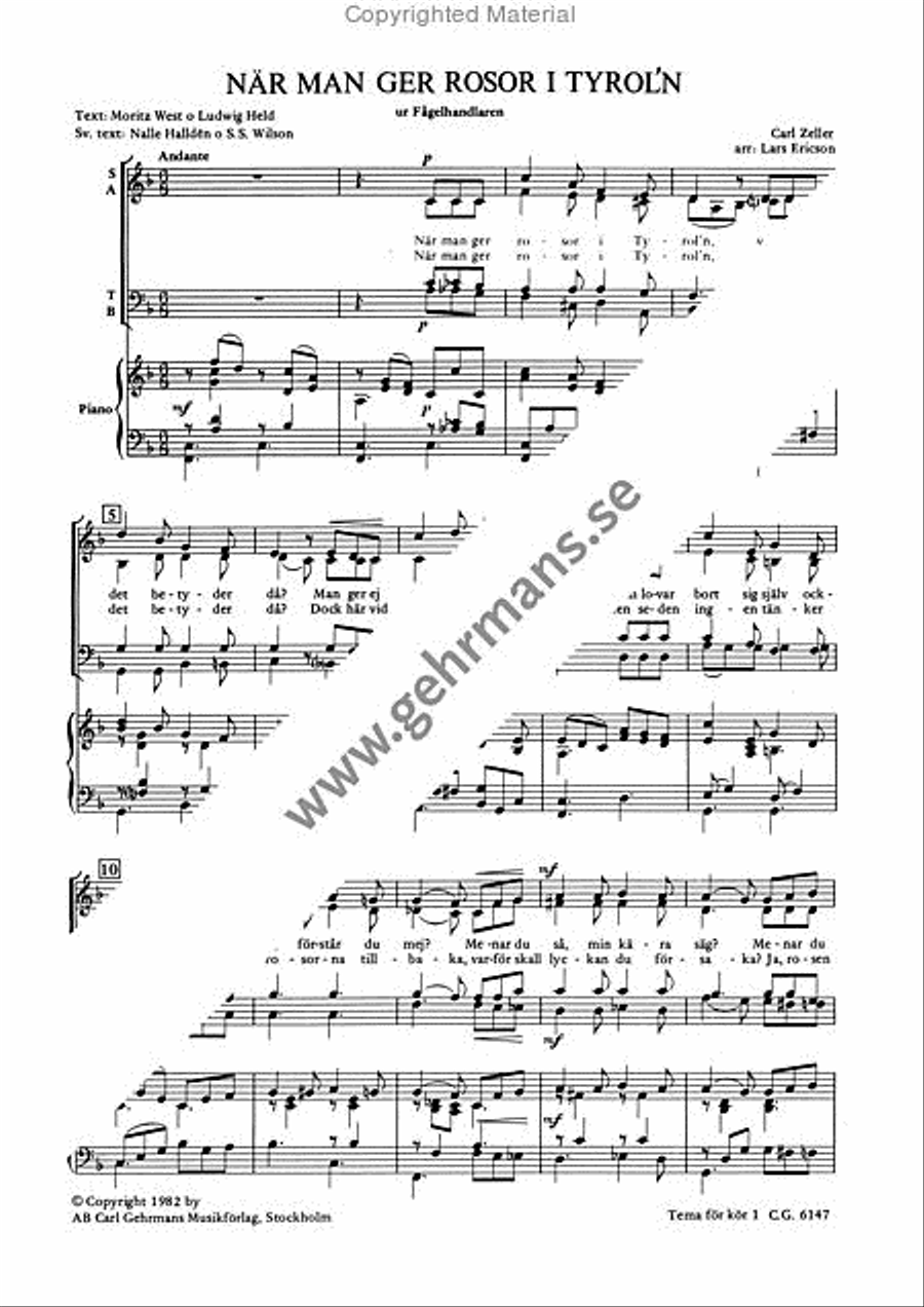 Tema for kor 1 4-Part scores gallery preview page 2