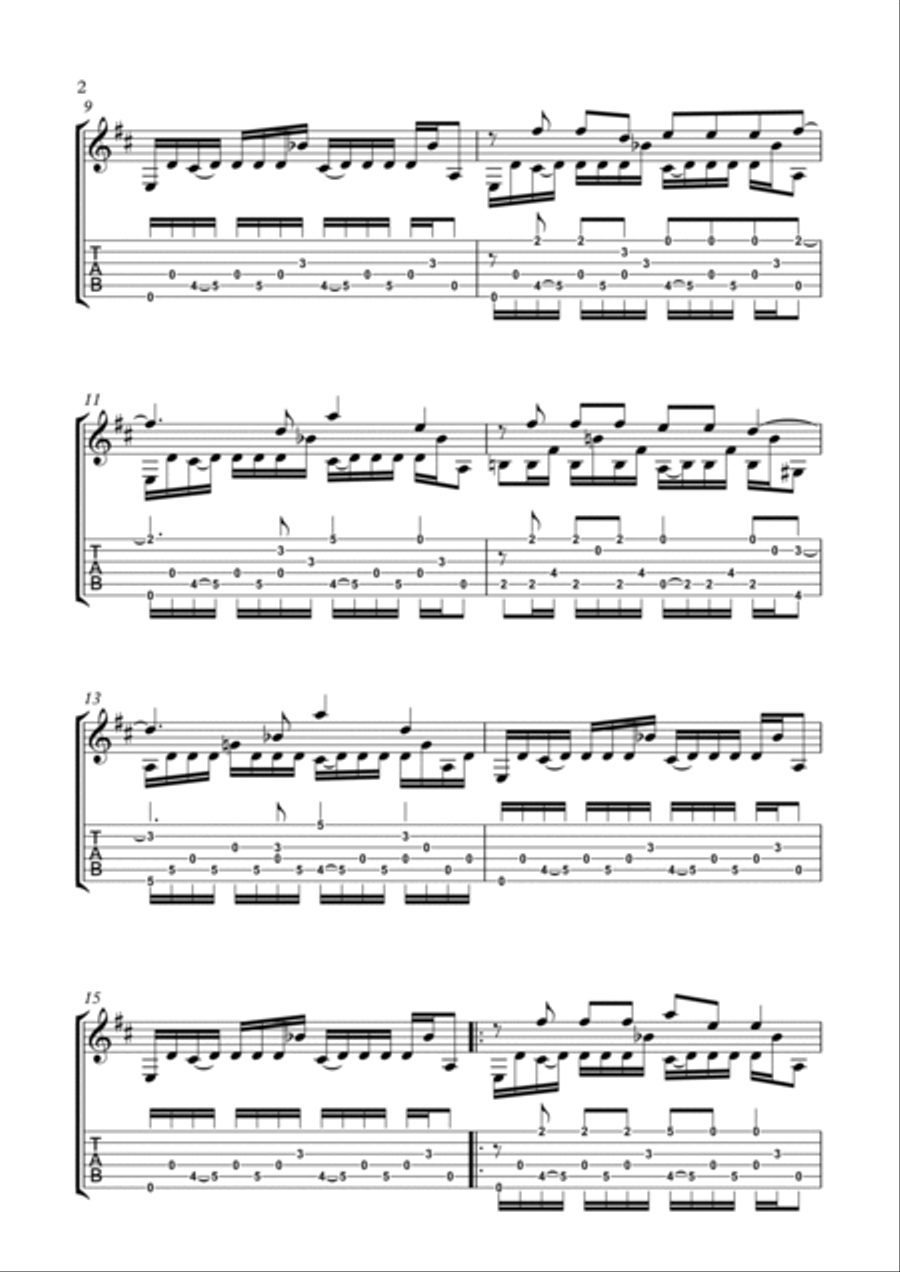 Heartbeats Electric Guitar scores gallery preview page 2