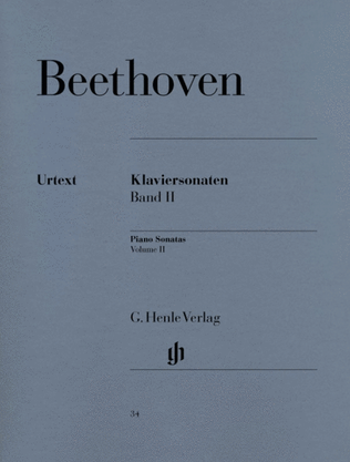 Book cover for Beethoven - Piano Sonatas Book 2 Urtext
