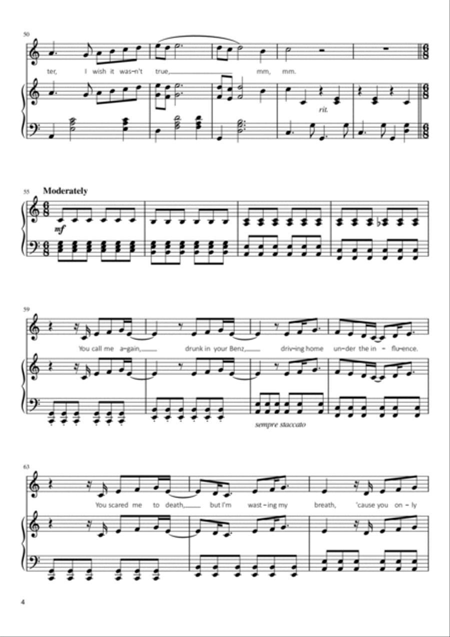 Happier Than Ever Voice scores gallery preview page 4