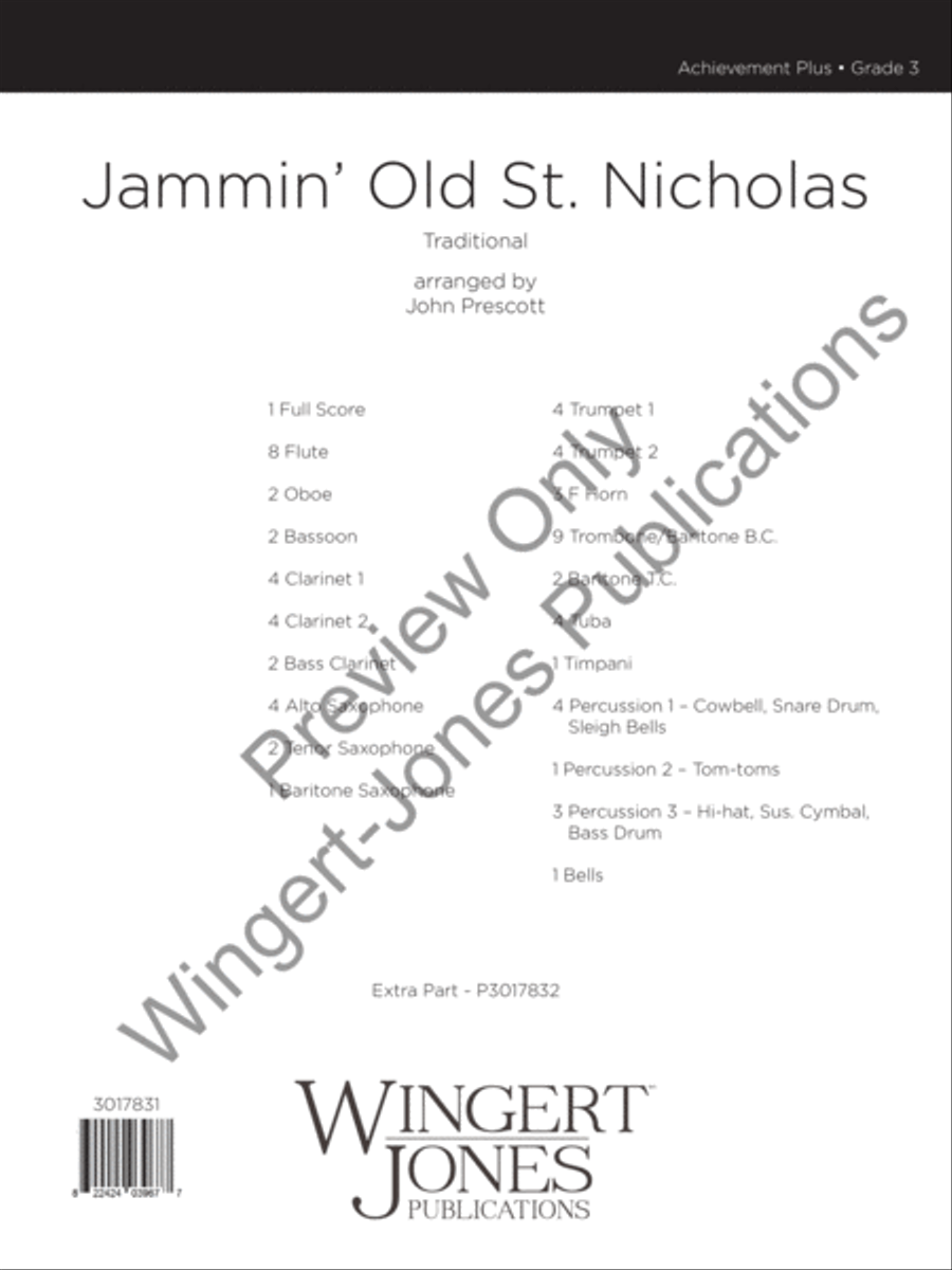 Jammin' Old St. Nicholas Concert Band scores gallery preview page 2