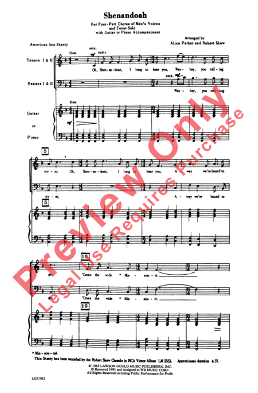 Shenandoah Men's Choir scores gallery preview page 2