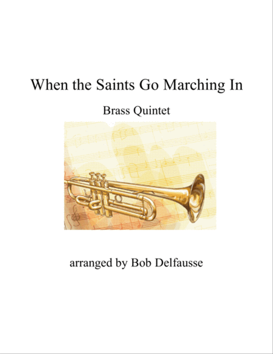 When the Saints Go Marching In, for Brass Quintet Brass Quintet scores gallery preview page 1