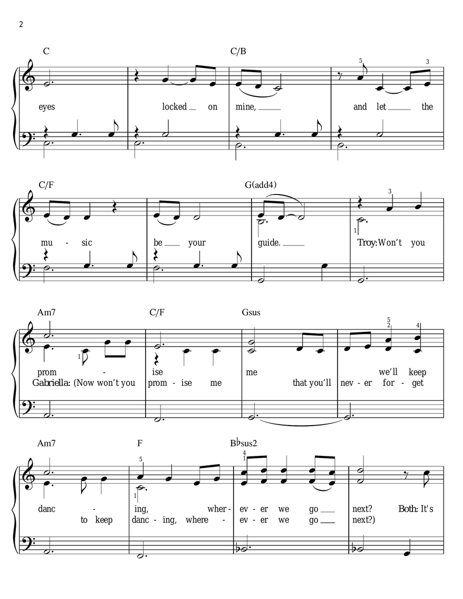 Can I Have This Dance Easy Piano scores gallery preview page 2