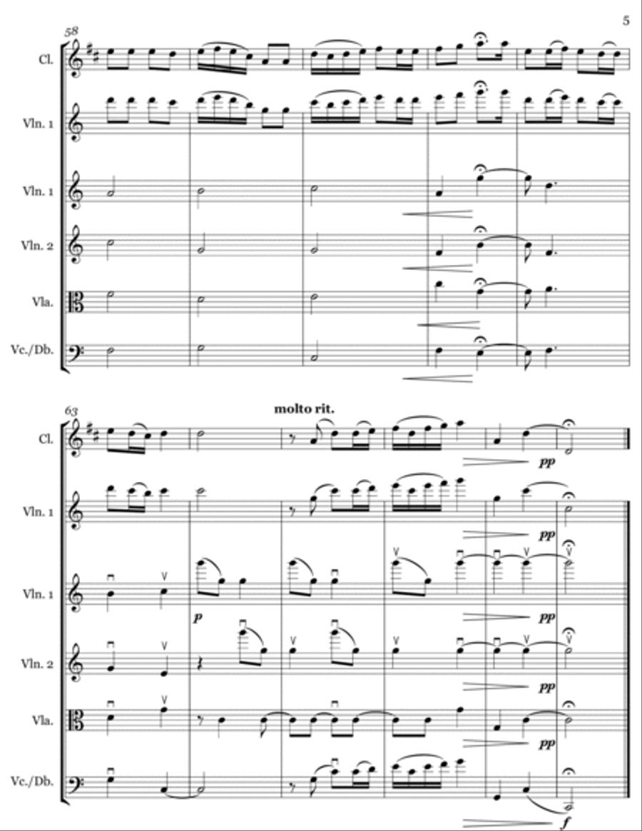 Simple Gifts - A Shaker Hymn Chamber Orchestra scores gallery preview page 5