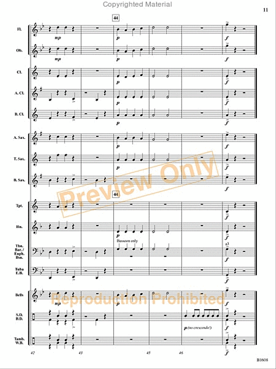The Broken Marionette Concert Band scores gallery preview page 12