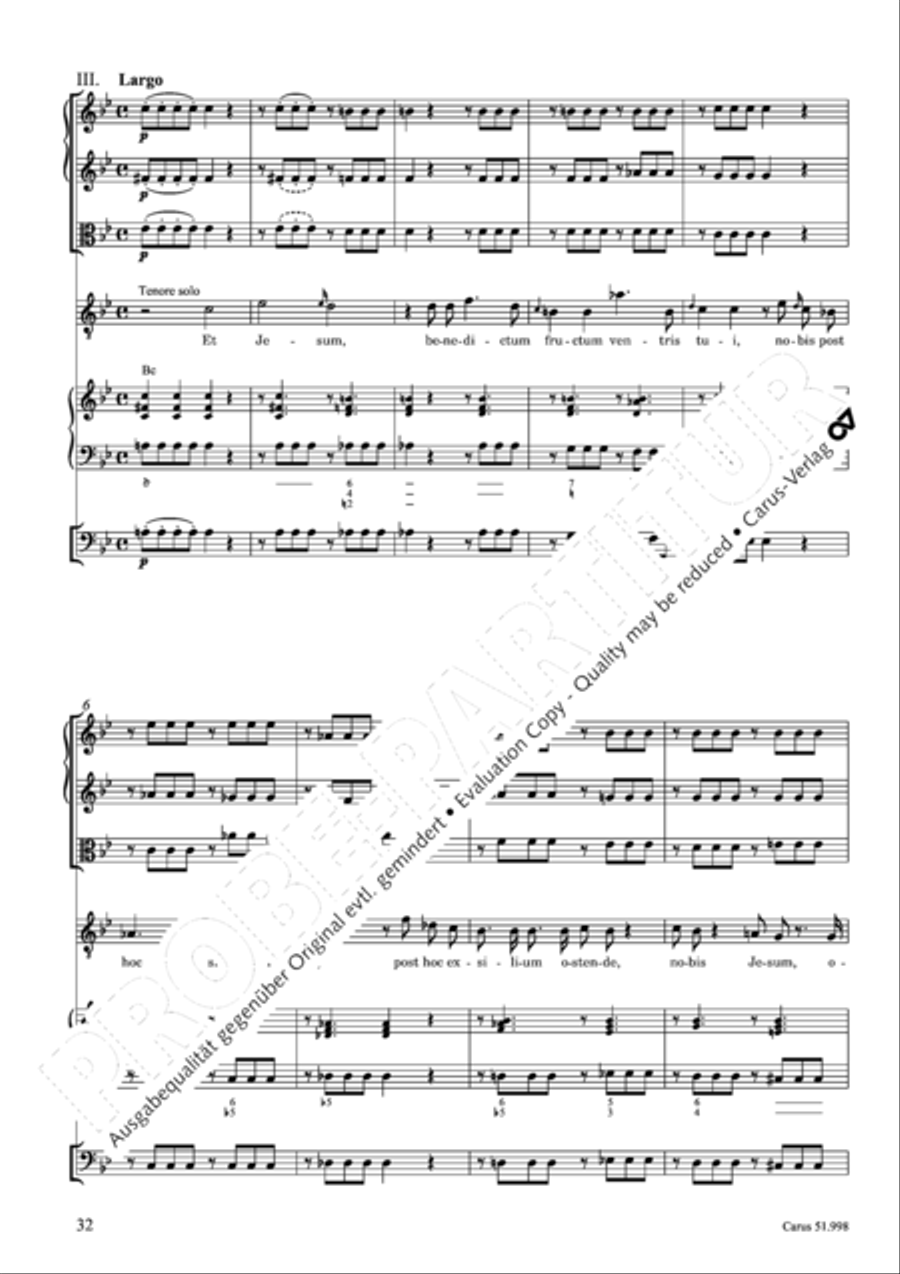 Salve Regina in g 4-Part scores gallery preview page 33