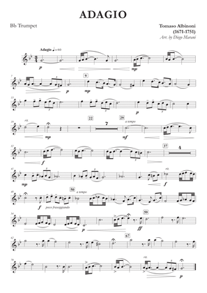 Book cover for Albinoni's Adagio for Trumpet and Piano