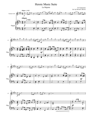 Heroic Music Suite for Clarinet and Organ