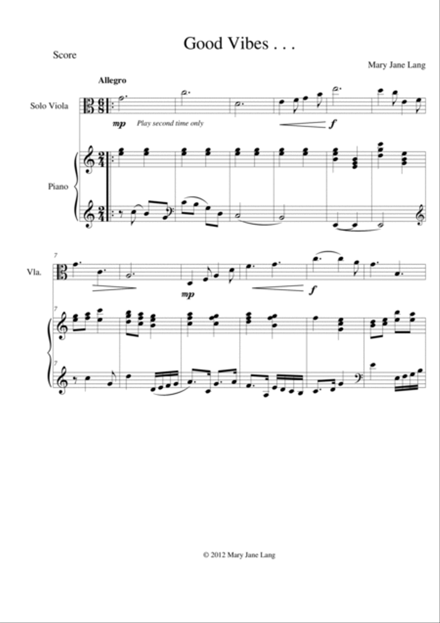 Good Vibes Viola Solo scores gallery preview page 4